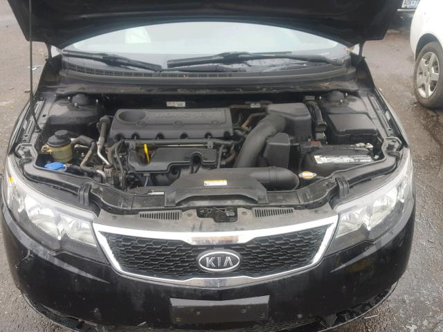 KNAFU5A26B5322821 - 2011 KIA FORTE EX BLACK photo 7