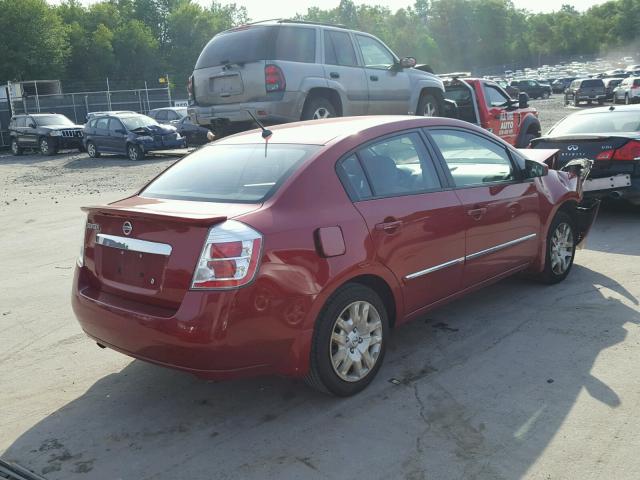 3N1AB6AP9BL668207 - 2011 NISSAN SENTRA 2.0 RED photo 4