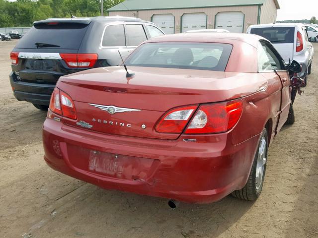 1C3LC55R08N244775 - 2008 CHRYSLER SEBRING TO RED photo 4