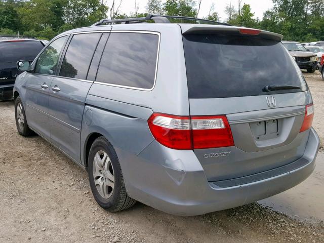 5FNRL38737B026637 - 2007 HONDA ODYSSEY EX SILVER photo 3