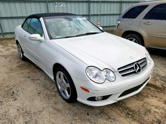 WDBTK72F37T080449 - 2007 MERCEDES-BENZ CLK 550 WHITE photo 1