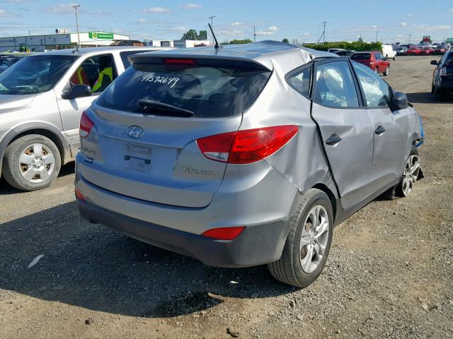 KM8JT3AC5BU245339 - 2011 HYUNDAI TUCSON GL SILVER photo 4