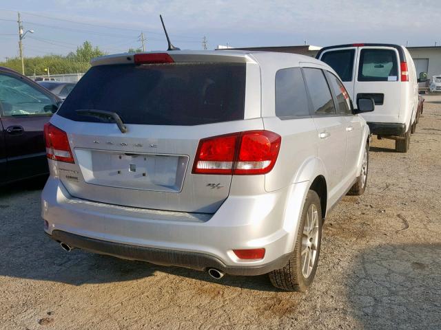 3C4PDCEG0ET221828 - 2014 DODGE JOURNEY R/ SILVER photo 4