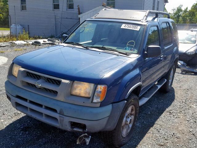 5N1ED28YX1C526809 - 2001 NISSAN XTERRA XE BLUE photo 2