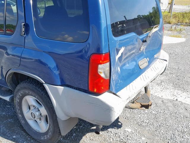 5N1ED28YX1C526809 - 2001 NISSAN XTERRA XE BLUE photo 9