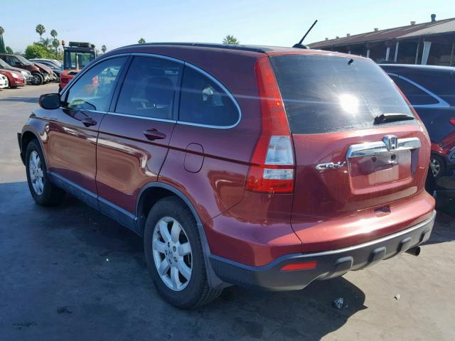 JHLRE38798C036407 - 2008 HONDA CR-V EXL RED photo 3