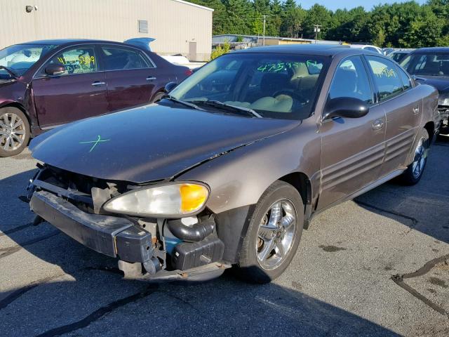 1G2NF52F42C266551 - 2002 PONTIAC GRAND AM S GRAY photo 2