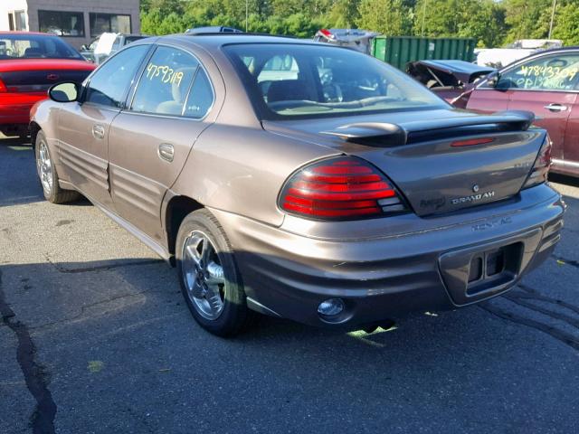 1G2NF52F42C266551 - 2002 PONTIAC GRAND AM S GRAY photo 3