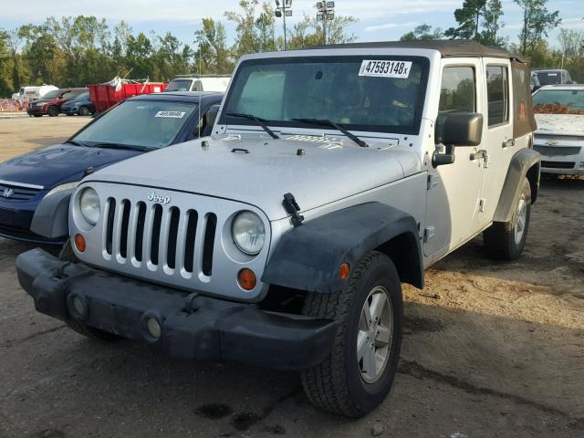 1J8GB39157L142982 - 2007 JEEP WRANGLER X SILVER photo 2