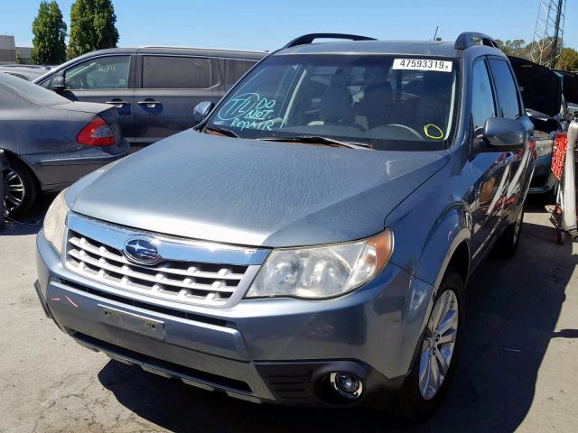 JF2SHAFC8BH712268 - 2011 SUBARU FORESTER L GRAY photo 2