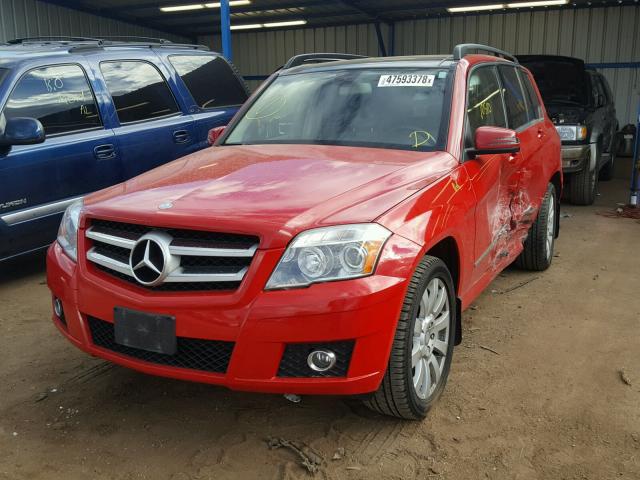 WDCGG8HB6CF865064 - 2012 MERCEDES-BENZ GLK 350 4M RED photo 2