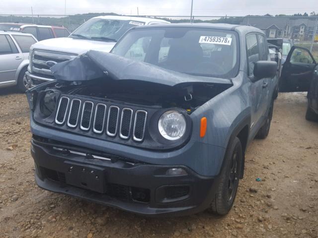 ZACCJAAHXHPE99142 - 2017 JEEP RENEGADE S Boz foto 2