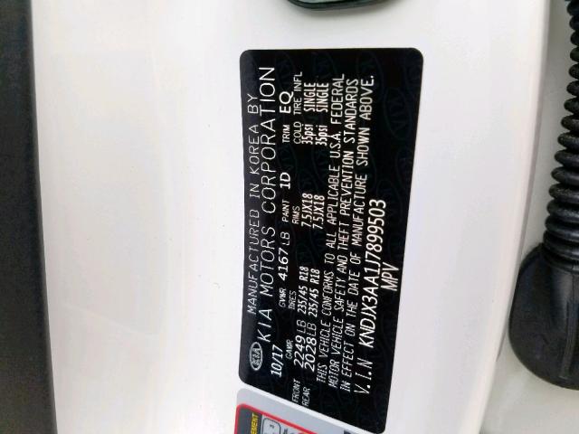 KNDJX3AA1J7899503 - 2018 KIA SOUL ! Ağ foto 10