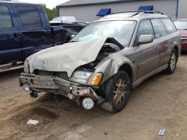 4S3BH806837624693 - 2003 SUBARU LEGACY OUT GOLD photo 2