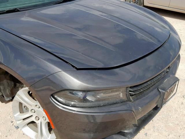 2C3CDXBGXJH174194 - 2018 DODGE CHARGER SX GRAY photo 9