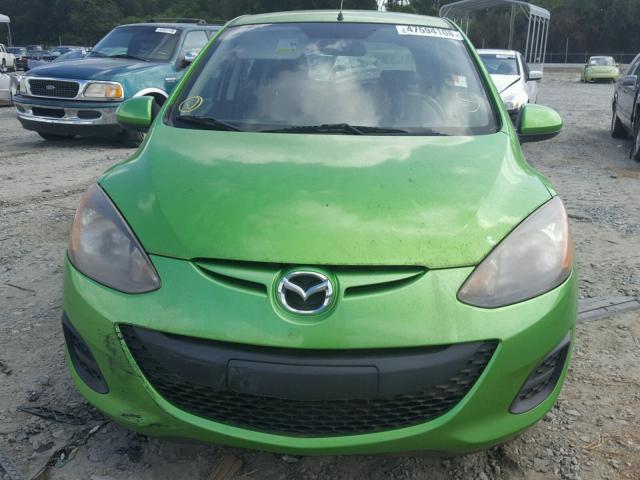 JM1DE1KY3C0147932 - 2012 MAZDA MAZDA2 GREEN photo 9