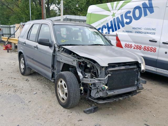 JHLRD68515C009328 - 2005 HONDA CR-V LX GRAY photo 1