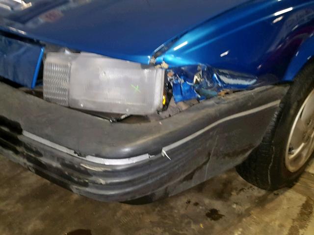 1G1JC3445N7297025 - 1992 CHEVROLET CAVALIER R BLUE photo 9