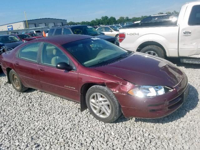 2B3HD46R5YH366050 - 2000 DODGE INTREPID RED photo 1