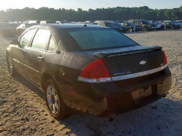 2G1WU583789274428 - 2008 CHEVROLET IMPALA LTZ BLACK photo 3