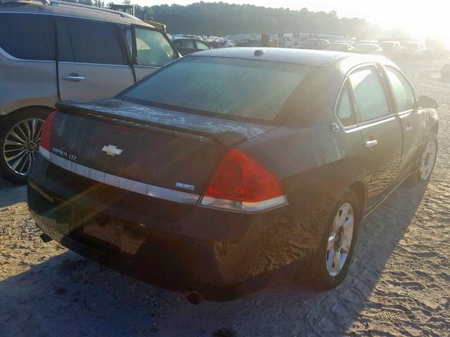 2G1WU583789274428 - 2008 CHEVROLET IMPALA LTZ BLACK photo 4