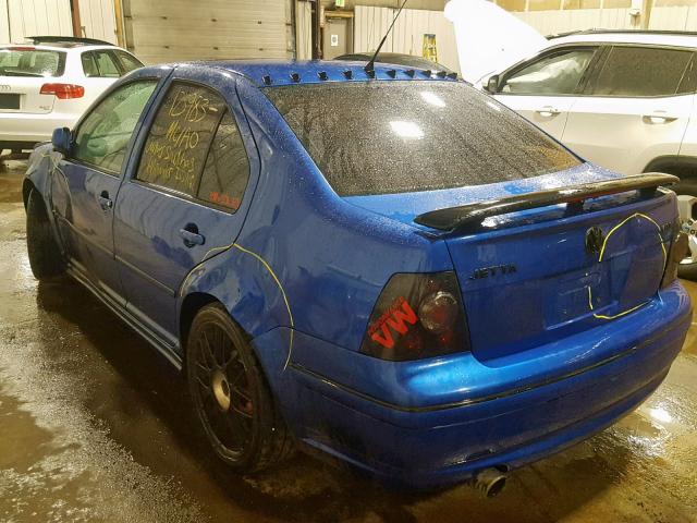 3VWSE69M85M030996 - 2005 VOLKSWAGEN JETTA GLI BLUE photo 3