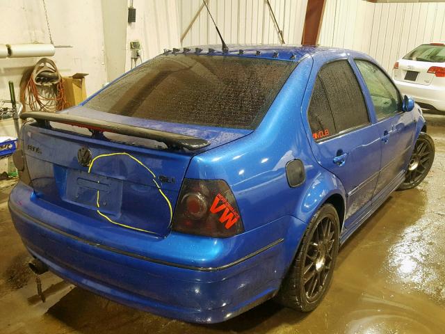 3VWSE69M85M030996 - 2005 VOLKSWAGEN JETTA GLI BLUE photo 4