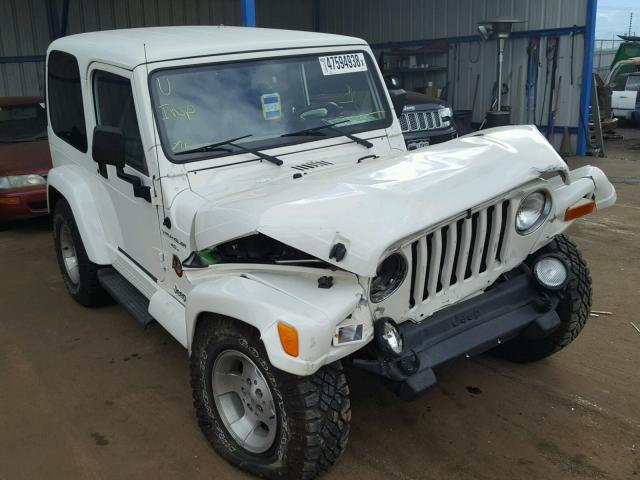 1J4FA59S4YP779778 - 2000 JEEP WRANGLER / WHITE photo 1