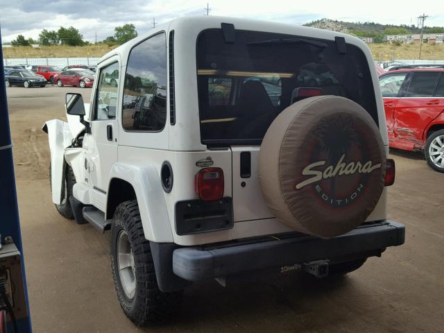 1J4FA59S4YP779778 - 2000 JEEP WRANGLER / WHITE photo 3