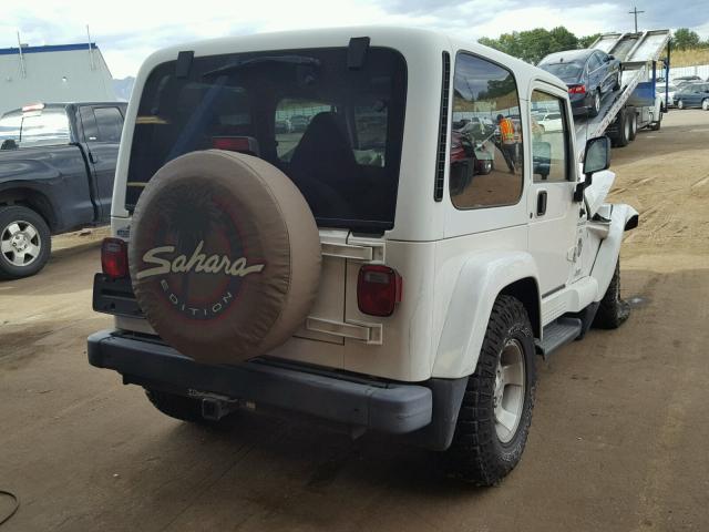 1J4FA59S4YP779778 - 2000 JEEP WRANGLER / WHITE photo 4