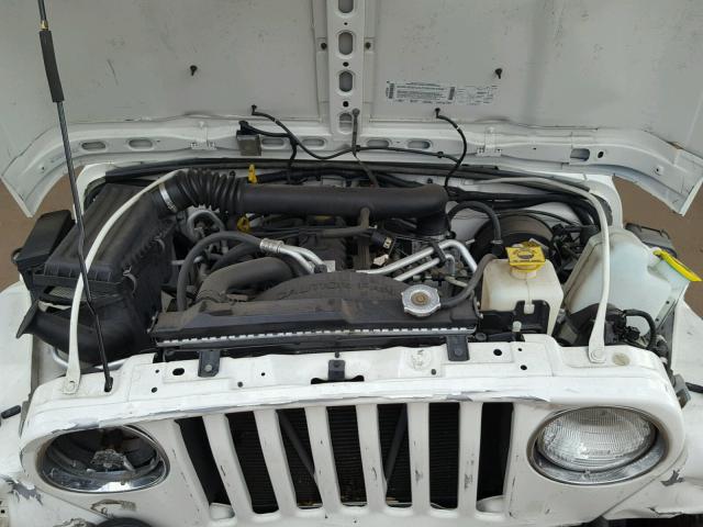 1J4FA59S4YP779778 - 2000 JEEP WRANGLER / WHITE photo 7