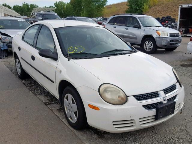 1B3ES26CX4D558502 - 2004 DODGE NEON BASE WHITE photo 1