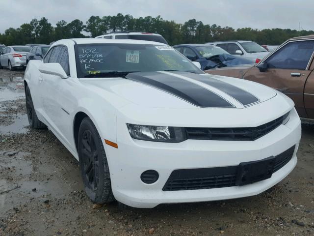 2G1FB1E35F9193217 - 2015 CHEVROLET CAMARO LS WHITE photo 1