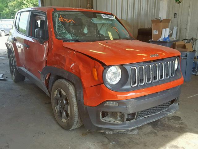 ZACCJAAH6FPC12411 - 2015 JEEP RENEGADE S ORANGE photo 1