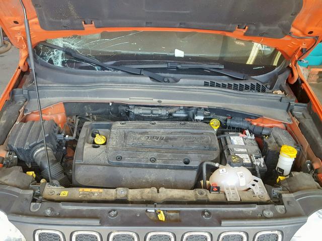 ZACCJAAH6FPC12411 - 2015 JEEP RENEGADE S ORANGE photo 7
