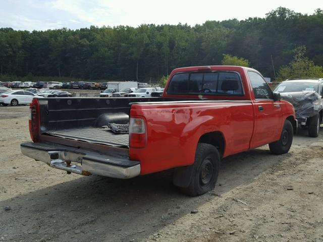 JT4JM11D4T0013595 - 1996 TOYOTA T100 RED photo 4