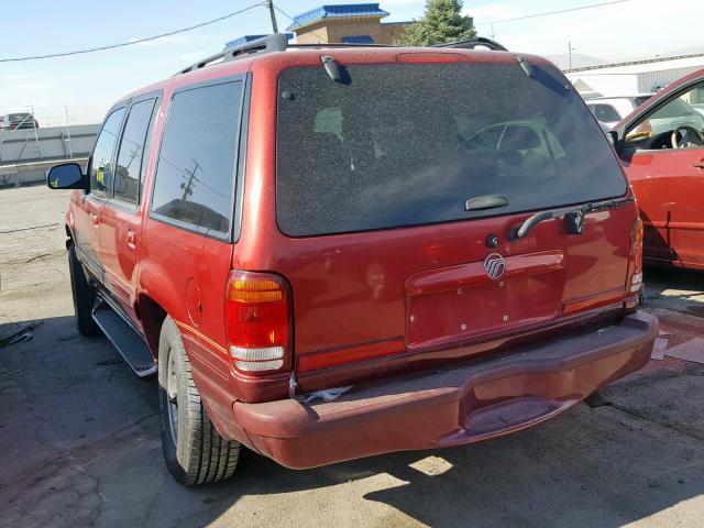 4M2ZU55P6WUJ10111 - 1998 MERCURY MOUNTAINEE RED photo 3