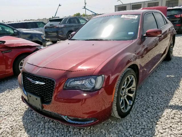 2C3CCABG9JH296027 - 2018 CHRYSLER 300 S RED photo 2