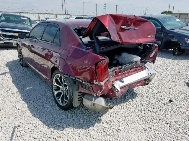 2C3CCABG9JH296027 - 2018 CHRYSLER 300 S RED photo 3