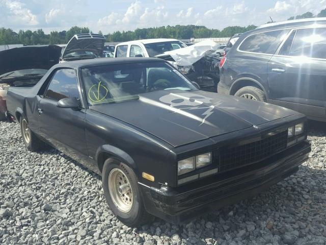 3GCCW80H2HS912441 - 1987 CHEVROLET EL CAMINO BLACK photo 1