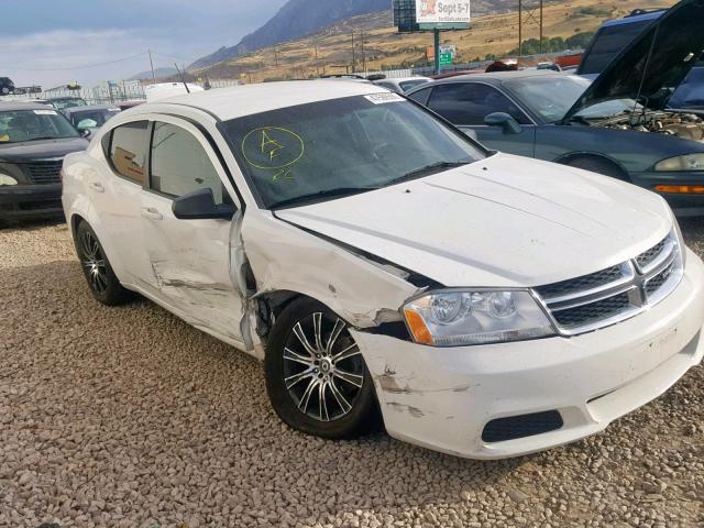 1B3BD4FB3BN509598 - 2011 DODGE AVENGER EX WHITE photo 1