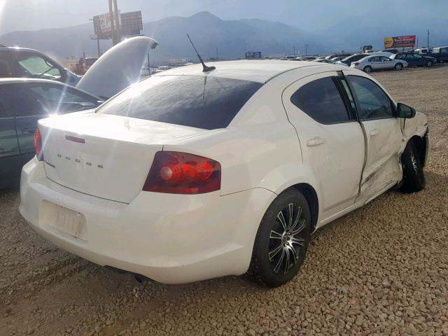 1B3BD4FB3BN509598 - 2011 DODGE AVENGER EX WHITE photo 4