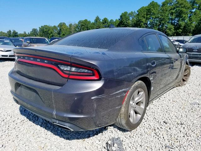 2C3CDXHG2FH748009 - 2015 DODGE CHARGER SX GRAY photo 4