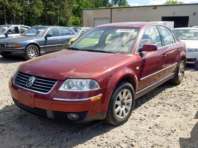 WVWPD63BX3P280623 - 2003 VOLKSWAGEN PASSAT GLS RED photo 2