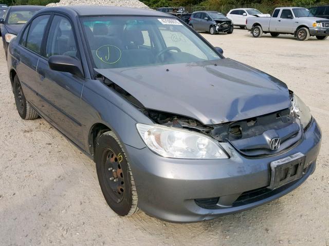 1HGES16345L016197 - 2005 HONDA CIVIC DX V GRAY photo 1