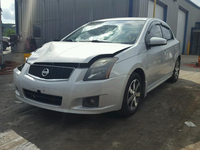 3N1AB6AP9CL719674 - 2012 NISSAN SENTRA 2.0 WHITE photo 2