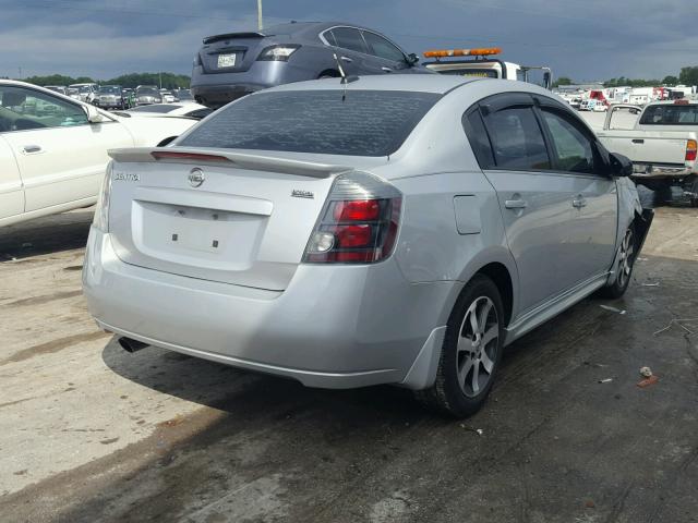 3N1AB6AP9CL719674 - 2012 NISSAN SENTRA 2.0 WHITE photo 4