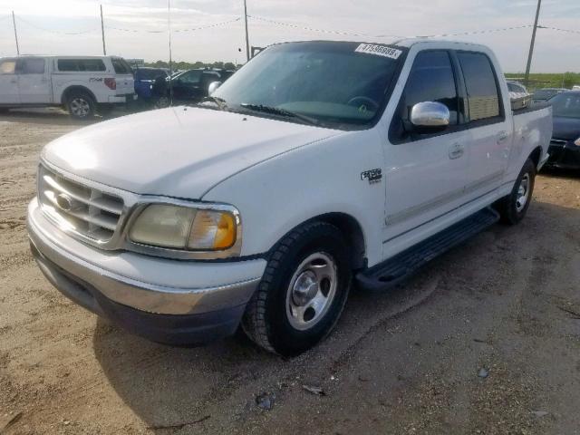 1FTRW07L81KB45699 - 2001 FORD F150 CREW WHITE photo 2