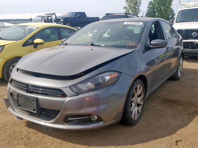 1C3CDFBA2DD288200 - 2013 DODGE DART SXT GRAY photo 2