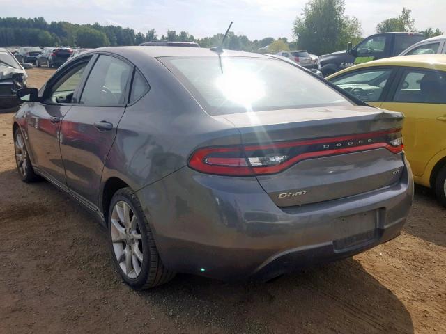 1C3CDFBA2DD288200 - 2013 DODGE DART SXT GRAY photo 3